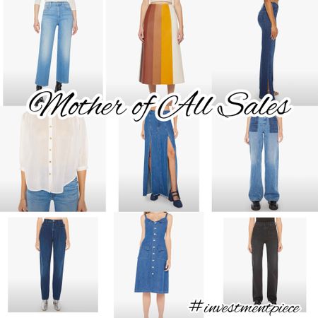 @motherdenim is my go to brand (their fit flatters me!) and when you can get cult fave denim in cropped and long inseams, faux leather skirts that look vintage and dresses and skirts and more- I’m adding all to cart! #investmentpiece 

#LTKSeasonal #LTKStyleTip #LTKSaleAlert