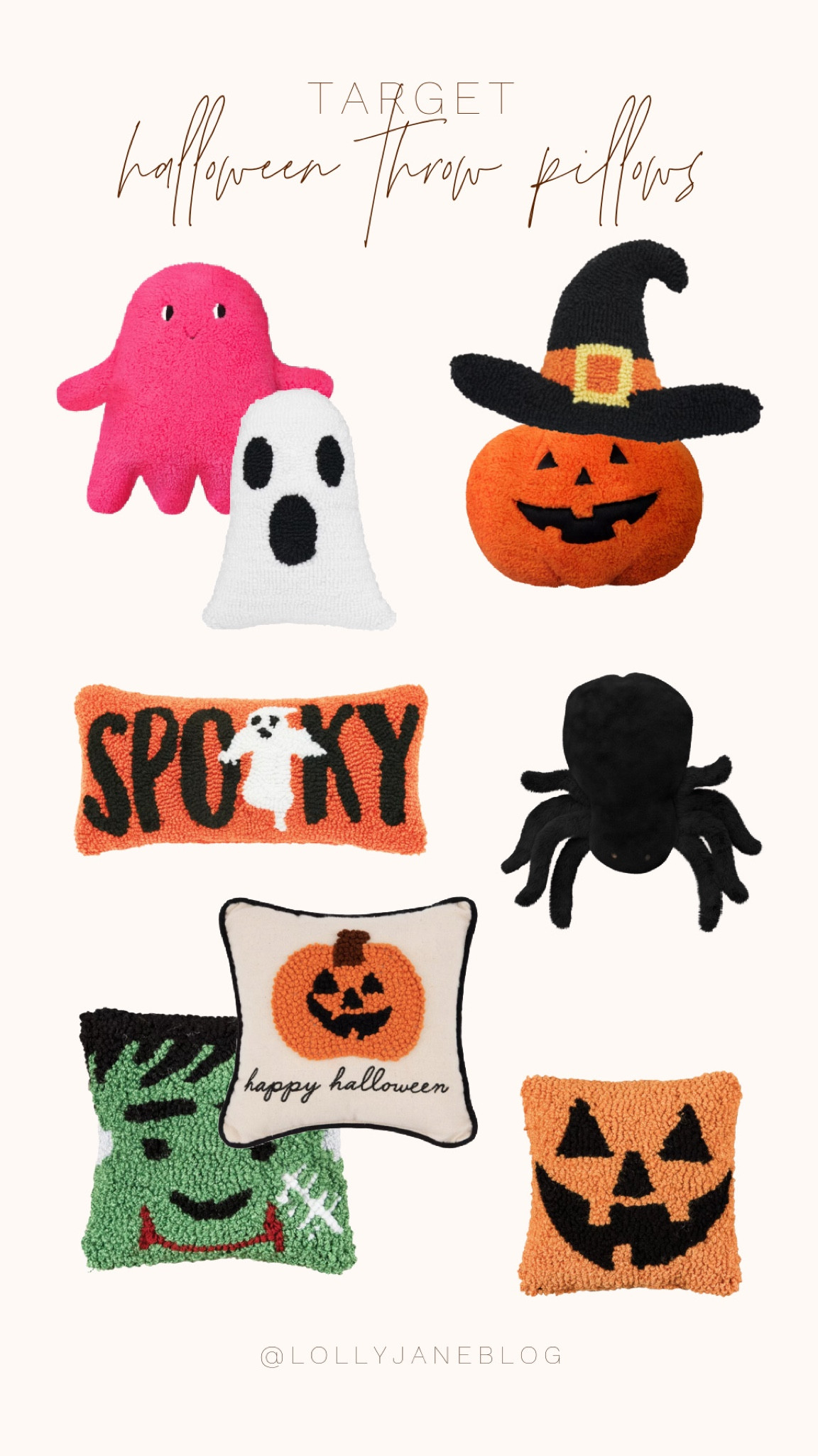 Target Halloween throw pillows! 🖤🧡🖤

🎃👻 Spook up your space this Halloween with Target’s bewitching throw pillows! Whether you're casting a spell with Jack-o’-Lanterns, summoning spirits with ghosts, or keeping an eye on those sneaky spiders, our collection has the perfect cushion to make your haunt fabulous. 🧙‍♀️🪳 From Frankenstein’s monster to magical witches, these pillows will transform your home into a ghoulishly gorgeous celebration. Get ready to snuggle up in style and let the spooky vibes roll! 🕸️🕷️ #HalloweenDecor #SpookyPillows #JackOLanterns #WitchyVibes #FrankensteinFun #GhostlyGoodies #SpiderChic #HomeHaunt

#LTKFallSale #LTKSeasonal #LTKHome