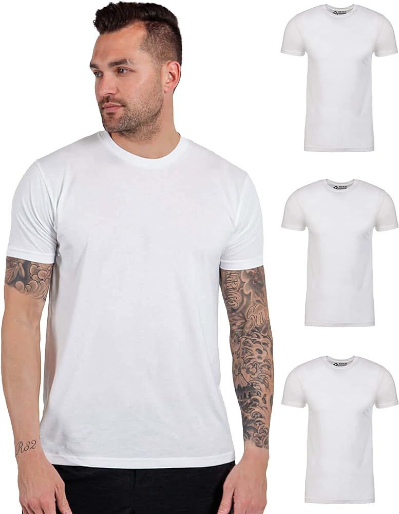 INTO THE AM Mens T Shirt - Short Sleeve Crew Neck Soft Fitted Tees S - 4XL Fresh Classic Tshirts | Amazon (US)