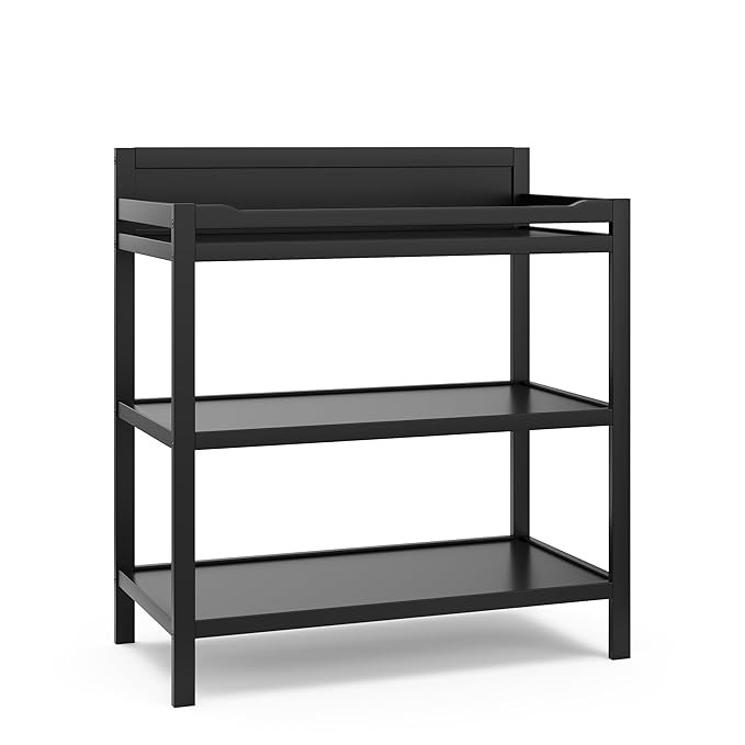 Storkcraft Alpine Changing Table (Black) – GREENGUARD Gold Certified Nursery Changing Table, in... | Amazon (US)
