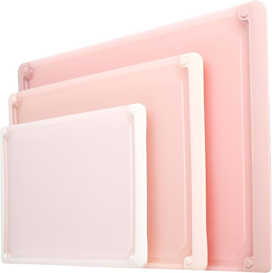 COOK WITH COLOR Cutting Boards for Kitchen - 3 Piece Set with Juice Grooves, Extra Large, Jumbo S... | Amazon (US)