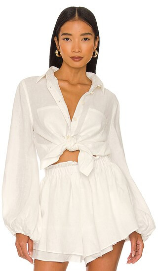 Jacinta Shirt in White | Revolve Clothing (Global)