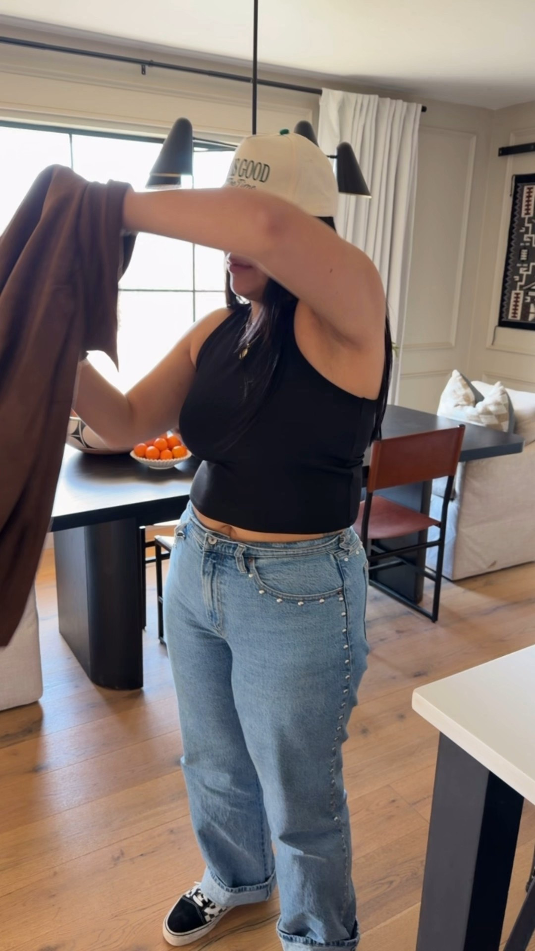 Jacket size medium (it’s on sale and arrives by Christmas), top size large, jeans size 30. 

#LTKFindsUnder50 #LTKGiftGuide #LTKMidsize