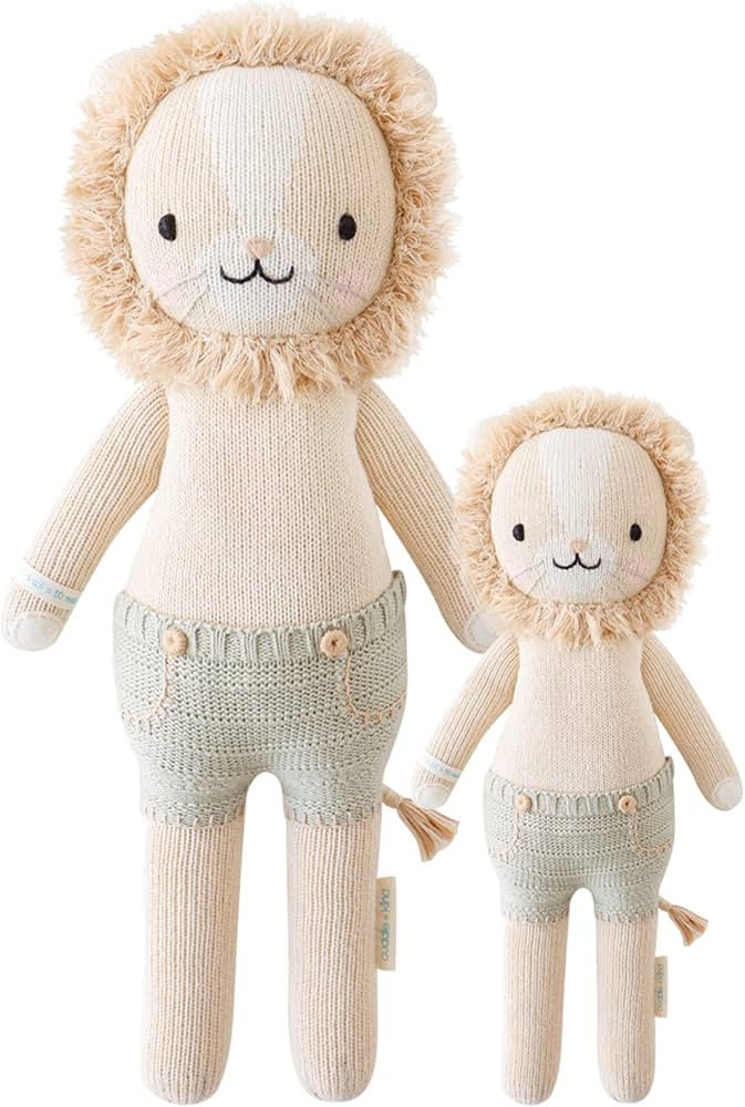 Amazon.com: cuddle + kind Sawyer The Lion Doll - Lovingly Handcrafted Dolls for Nursery Decor, Fa... | Amazon (US)