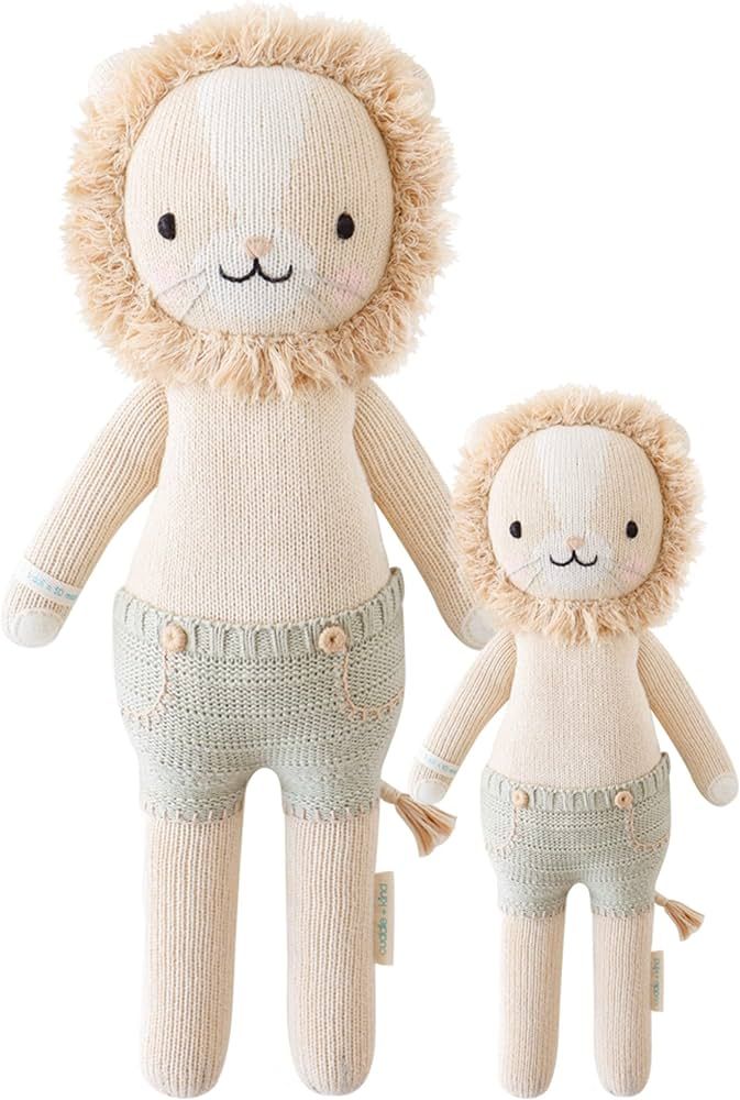 Amazon.com: cuddle + kind Sawyer The Lion Doll - Lovingly Handcrafted Dolls for Nursery Decor, Fa... | Amazon (US)