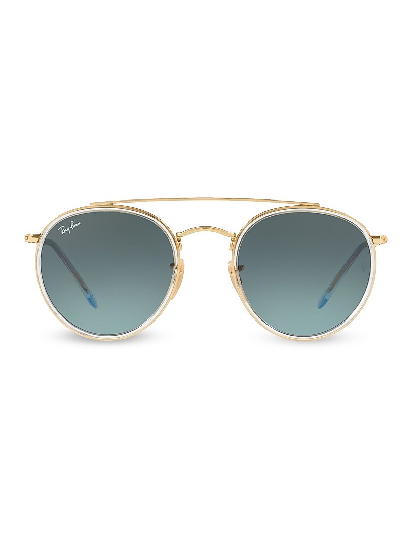 RB3647 51MM Iconic Round Aviator Sunglasses | Saks Fifth Avenue