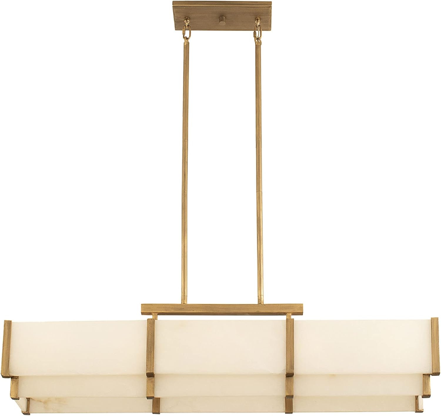 Savoy House 1-2330-5-60 Orleans Vintage Mid-Century Modern Alabaster Linear Chandelier, 5-Light 3... | Amazon (US)