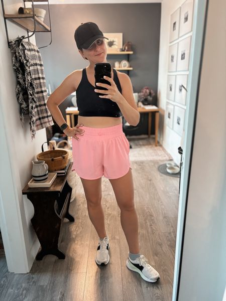 Target fashion find! 🎯 I don’t do this often, but these Target athletic shorts are one of the rare case where it’s true. I have in them in tan, brown, and pink. 😉

Why? They are super affordable (just $20!), they have zippered pockets, they are high-rise, they actually stay on when you run because they have a nice snug, full waistband, are SPF 50+, and have plenty of stretch to them. This is going to be a regular target outfit and workout outfit for me!  P.S. My running hat is from Target too, and it’s also a really good buy for the quality  

#LTKstyletip #LTKfitness #LTKActive
