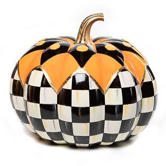 Boo Courtly Check Pumpkin | MacKenzie-Childs