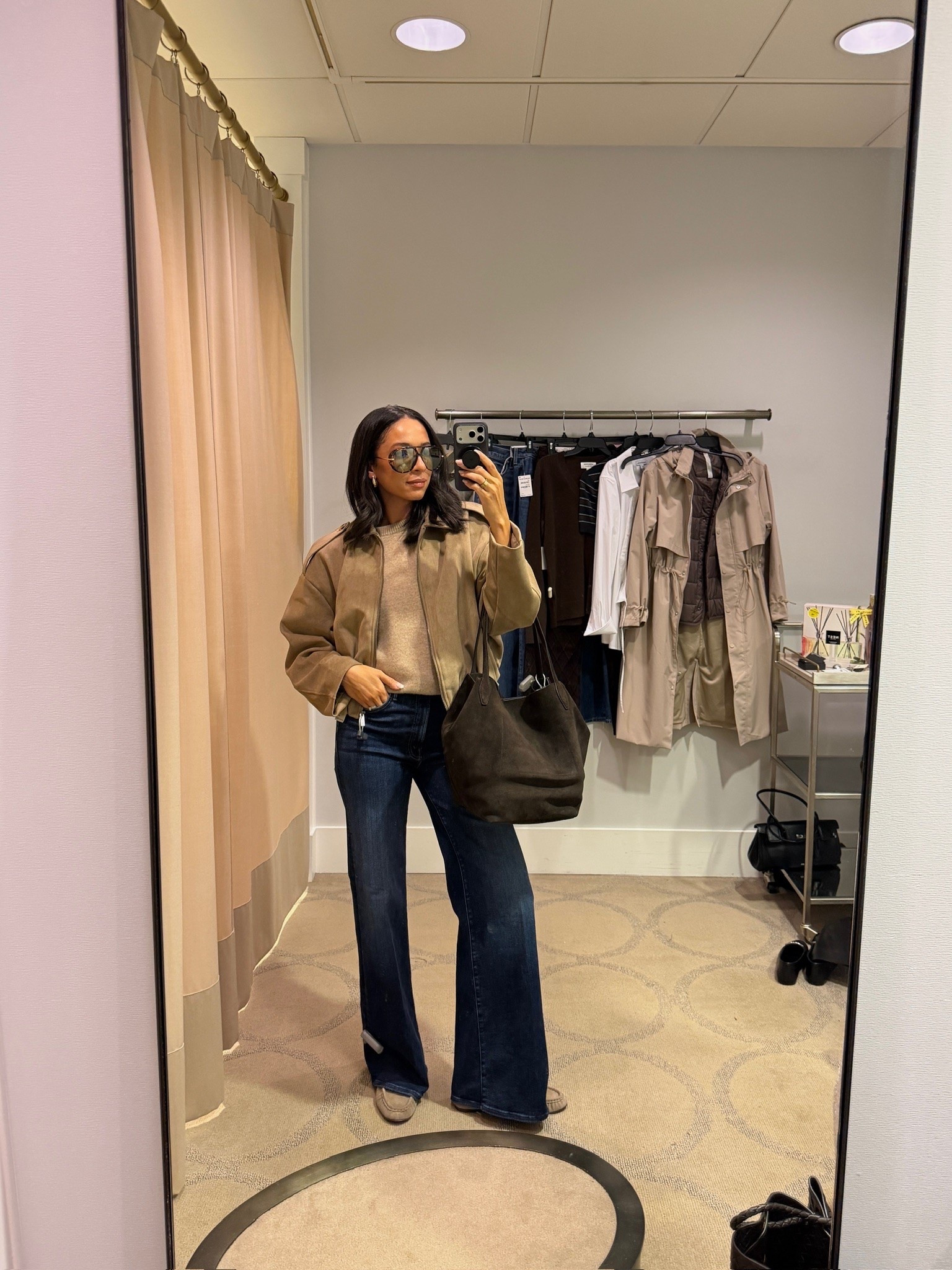 Fall outfit 🍁🍂 Wearing size S short sleeve cashmere sweater, size S suede jacket (under $100), jeans fit tts 

fall fashion, nsale, nordstrom sale, nordstrom anniversary sale, nordstrom sale outfit, sale outfit, fall shoes, mom outfit, postpartum outfit, casual outfit, casual chic outfit, mother jeans, designer jeans

#LTKSaleAlert #LTKSeasonal