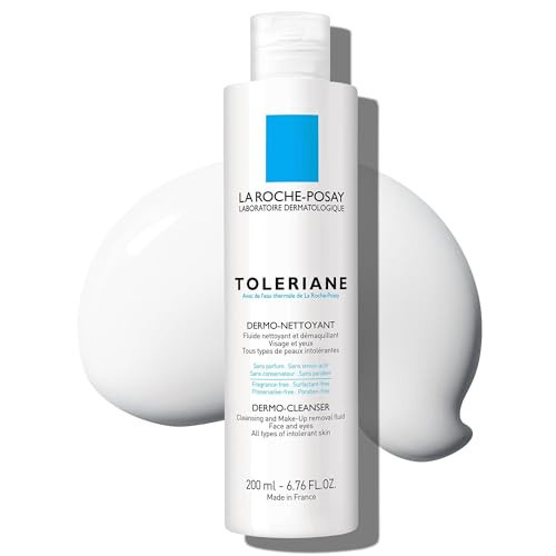 La Roche-Posay Toleriane Dermo Facial Cleanser for Face & Eyes, Gentle Face Wash and Makeup Remover, Milky Texture, Fragrance Free, Preservative Free | Amazon (US)