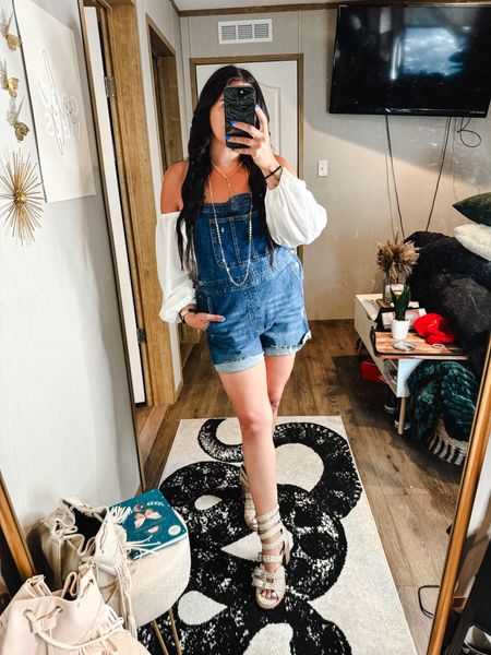 This look is perfect for summer! Dress it up with some free birds to give it a boho vibe or you could dress it down with some high top converse! 

Jewelry is from Bohemia on IG 

Boho style
Shortalls
Overalls
Jeans
Denim
Casual outfit
Summer outfit 

#LTKMidsize #LTKStyleTip #LTKFindsUnder100