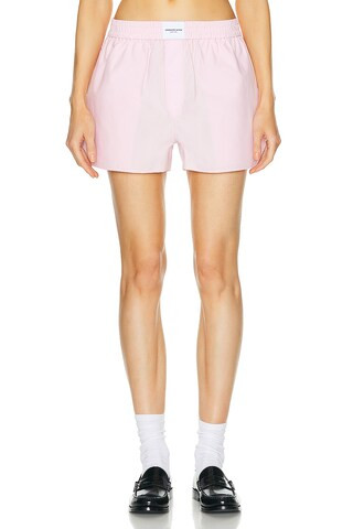 Alexander Wang Classic Boxer Short in Light Pink | FWRD | FWRD 
