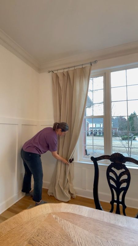 I used drop cloth from Walmart as my curtain panels for our dining room, be sure to wash them first

#LTKunder50 #LTKstyletip #LTKhome