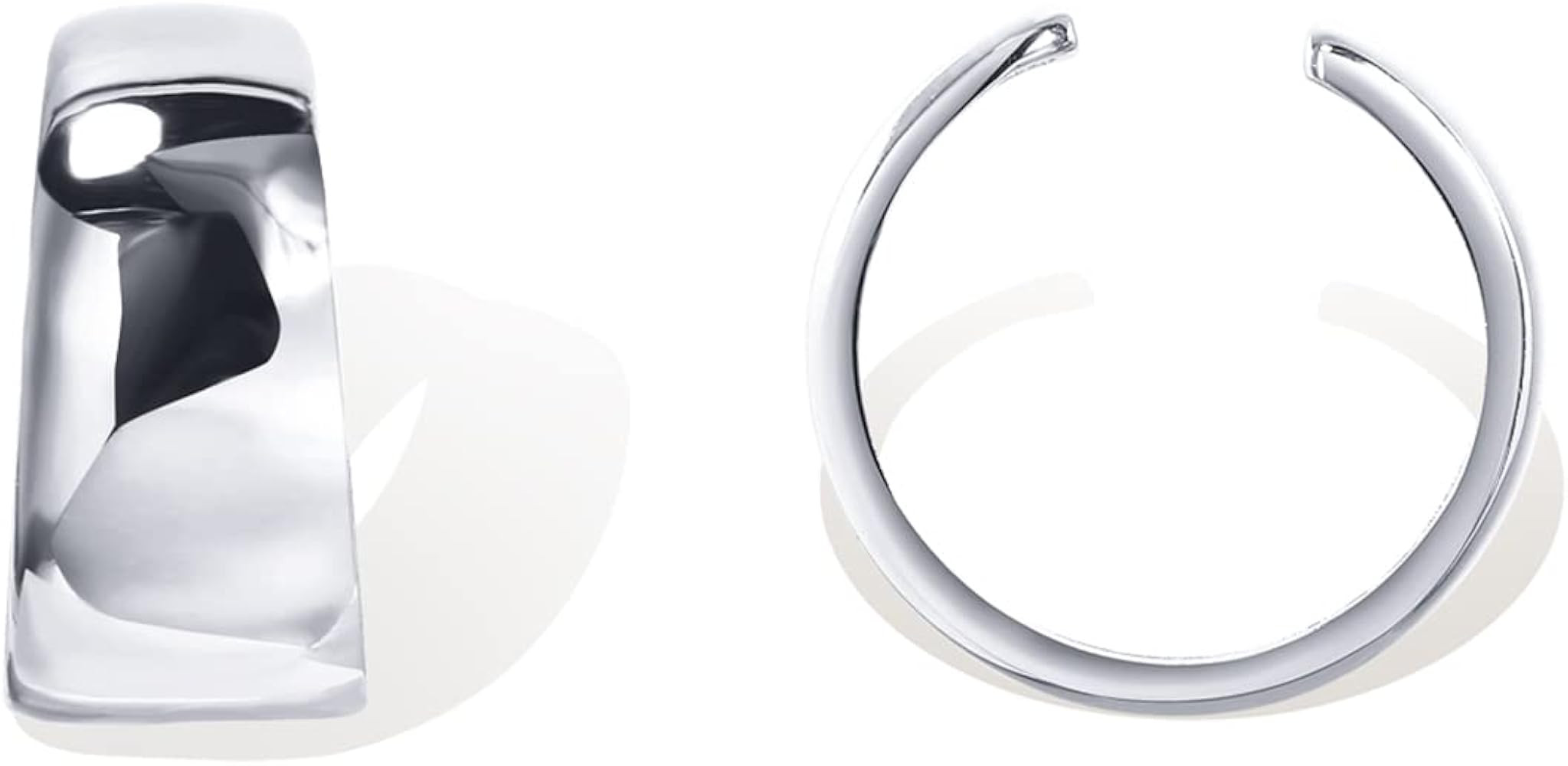 PAVOI 925 Sterling Silver 14K Gold Plated Round Huggie Ear Cuff Gold Earrings for Women | Clip On... | Amazon (US)