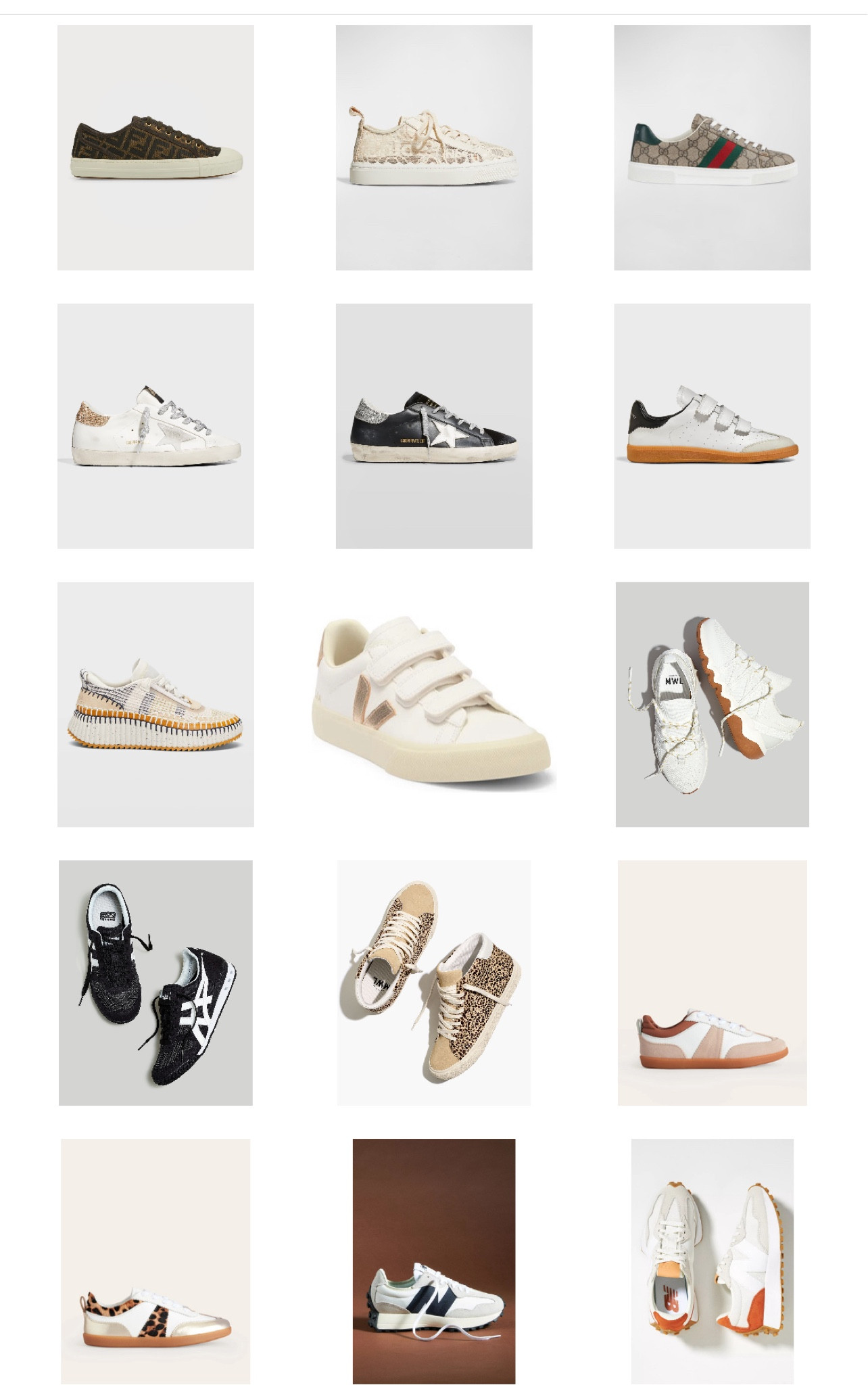 The sneaker edit!! Part One! These are my designer picks for sneakers! They elevate any outfit but are still comfy and easy to wear. Pair with jeans or a dress for a fun, casual look. Great for traveling when you want to look cute but still need to be able to walk!! 

#LTKMostLoved #LTKGiftGuide #LTKshoecrush