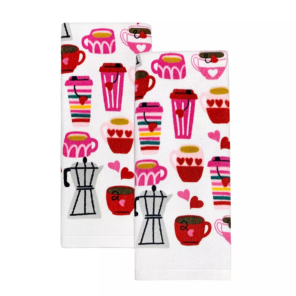 Celebrate Valentine's Day Together Coffee Kitchen Towel 2-pk. | Kohl's