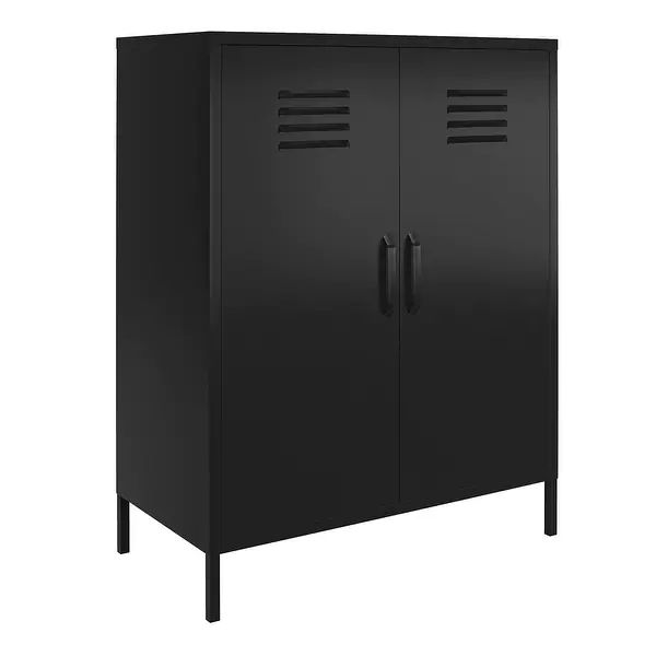 Avenue Greene Bonanza 2 Door Metal Locker Storage Cabinet - Black | Bed Bath & Beyond
