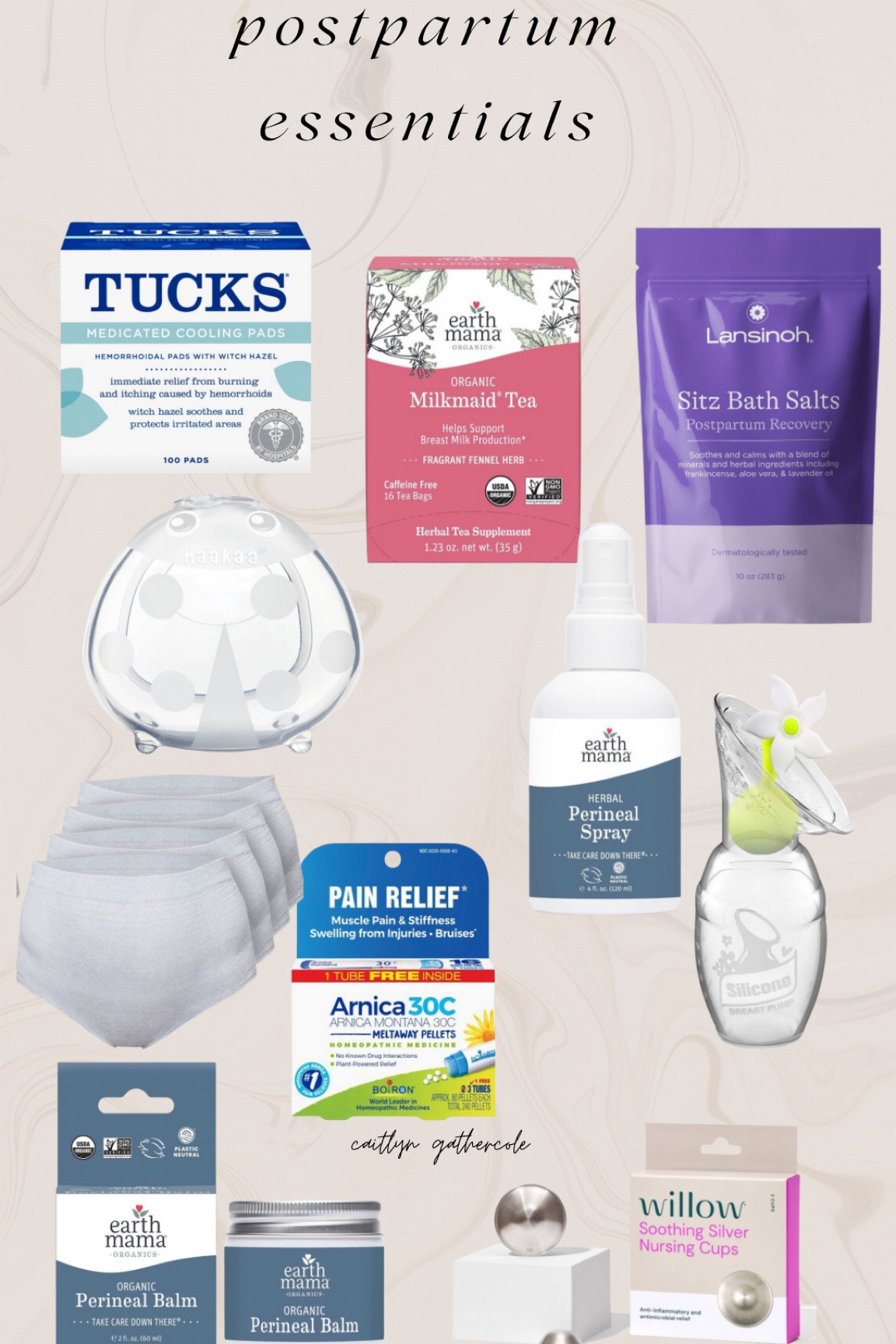 things i have/have ordered for postpartum! 

postpartum. first time mom. new mom. post baby  