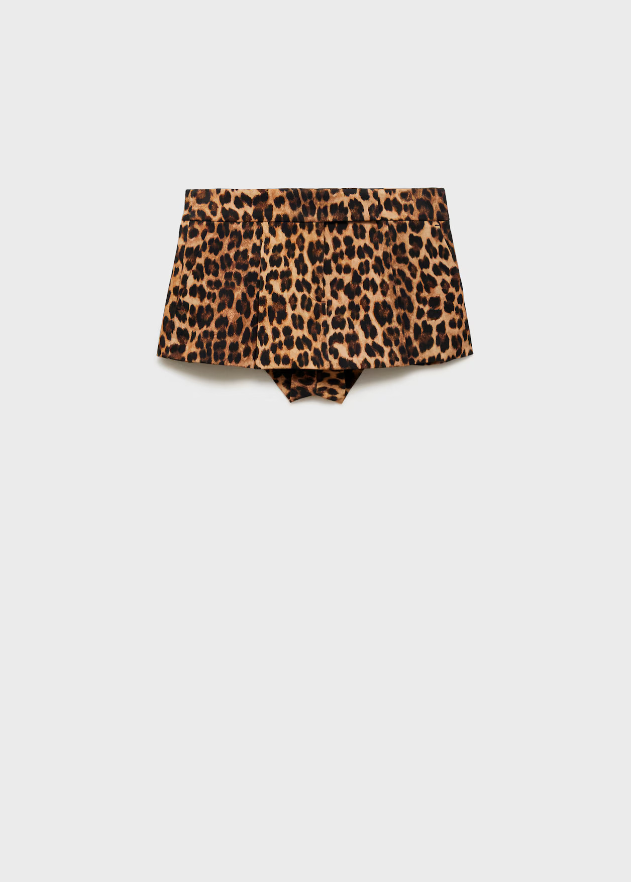 Leopard-print skirt trousers | MANGO (UK)