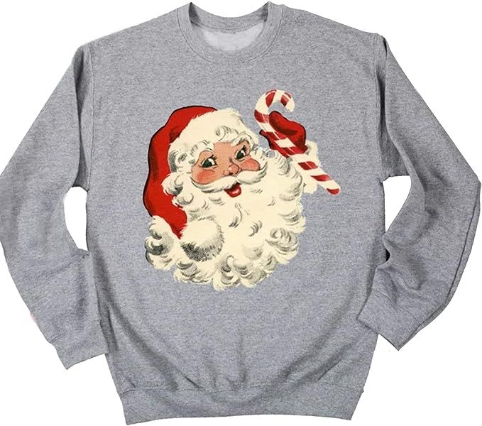 MYHALF Christmas Sweatshirt Women Santa Christmas Pullover Ugly Xmas Sweater Funny Holiday Party ... | Amazon (US)