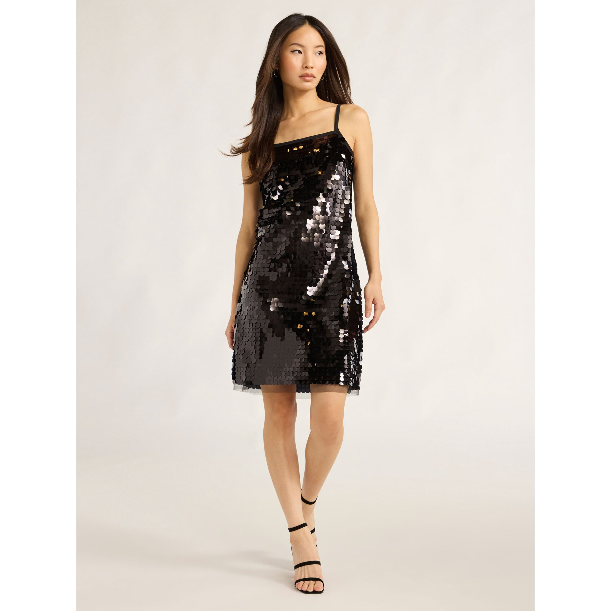 Scoop Women’s & Women's Plus Paillette Sequin Mini Slip Dress, Sizes XS-4X | Walmart (US)