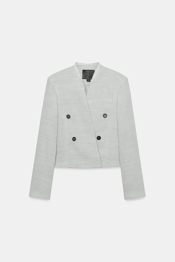 LIMITED EDITION ZW COLLECTION CROPPED BLAZER | Zara US