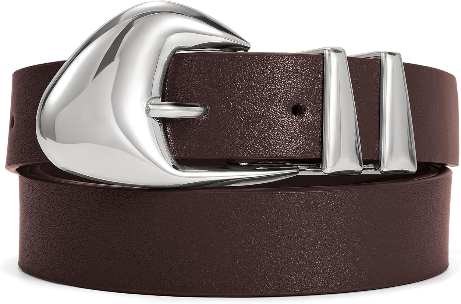 XZQTIVE Women's Leather Belts for Jeans Dress Pants Black Brown Belts for Women Ladies Waist Belt... | Amazon (US)