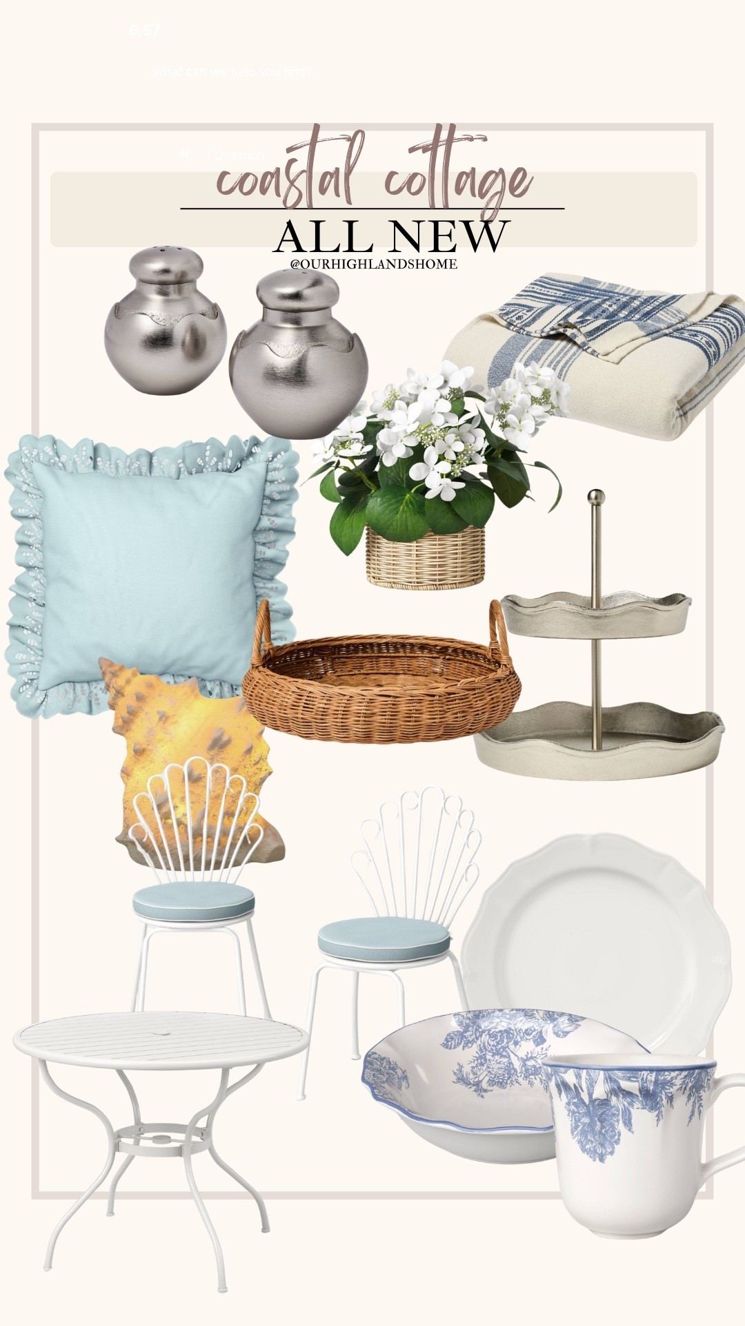 all new from target. coastal cottage vibes for summer 

#LTKSaleAlert #LTKSeasonal #LTKHome
