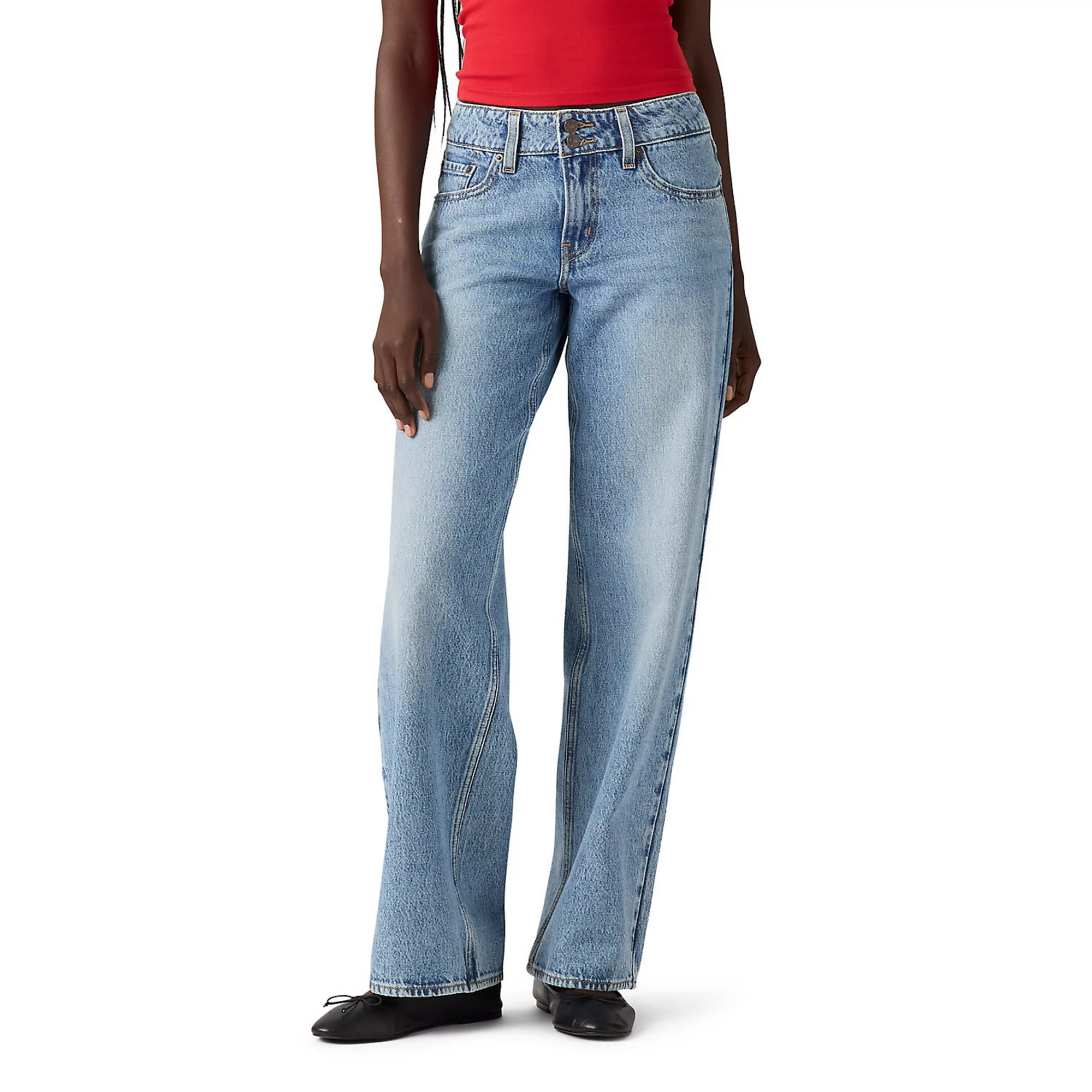 Women's Levi’s® Superlow Loose Straight-Leg Jeans, Size: 29(US 8)Medium, Blended Beauty | Kohl's