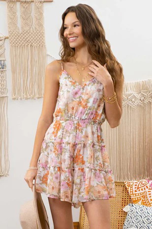 Summer nights romper | The Barefoot Brunette Boutique