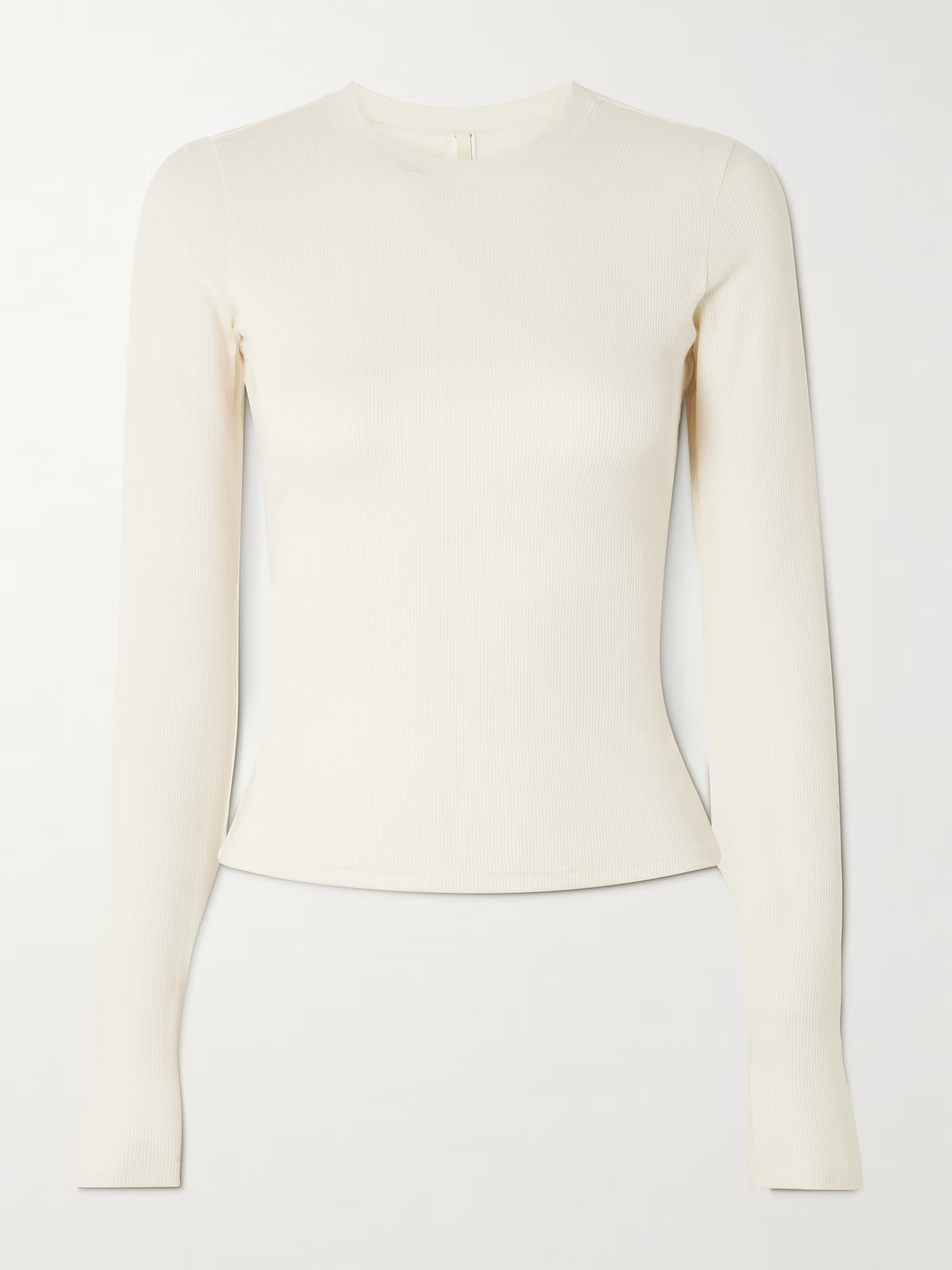 Stretch-Cotton Jersey Long Sleeve T-shirt - Marble | NET-A-PORTER (UK & EU)