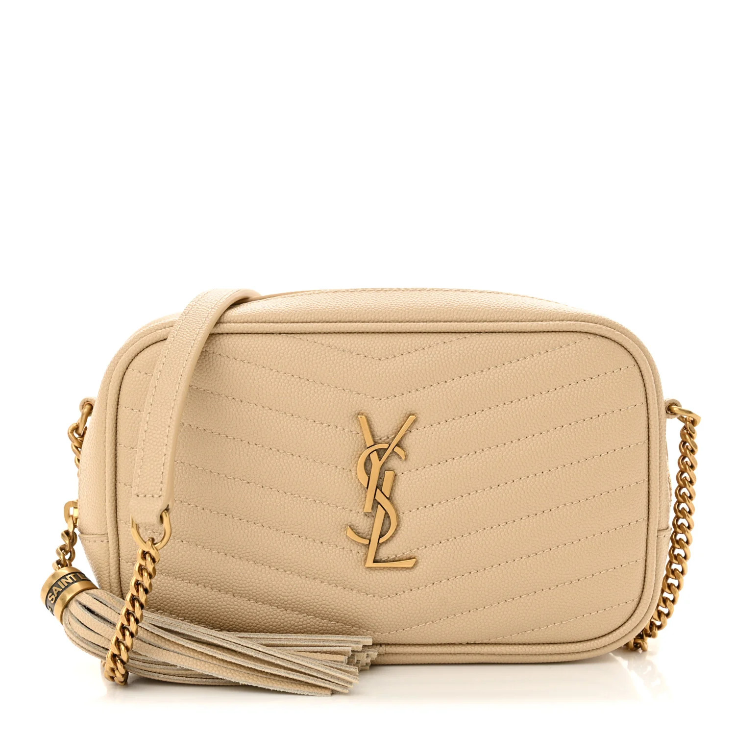 Grain De Poudre Matelasse Monogram Mini Lou Camera Bag Ivory Natural | FASHIONPHILE (US)