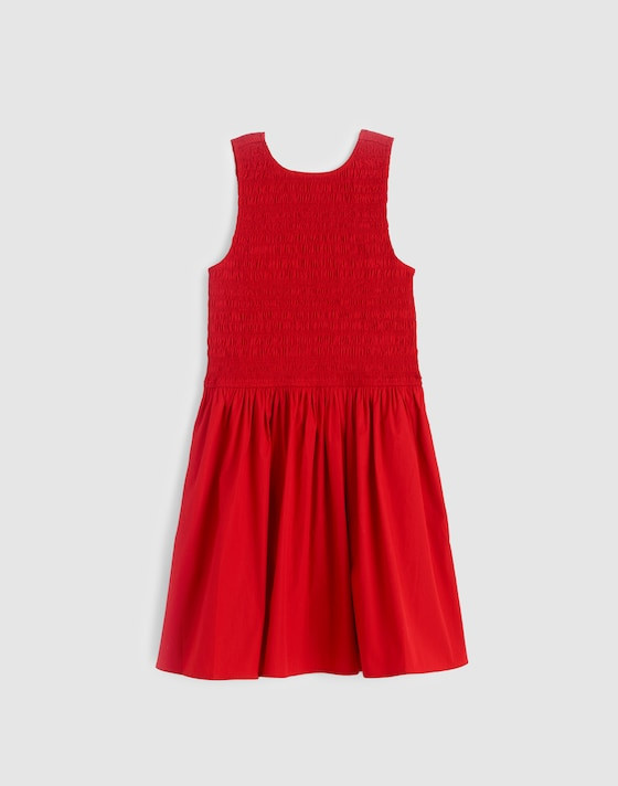 The Melody Scoopback Smocked Mini Dress | Madewell