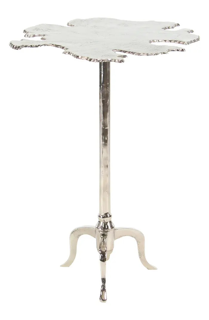 WILLOW ROW Silver Aluminum Contemporary Accent Table - 27x27x23" | Nordstromrack | Nordstrom Rack
