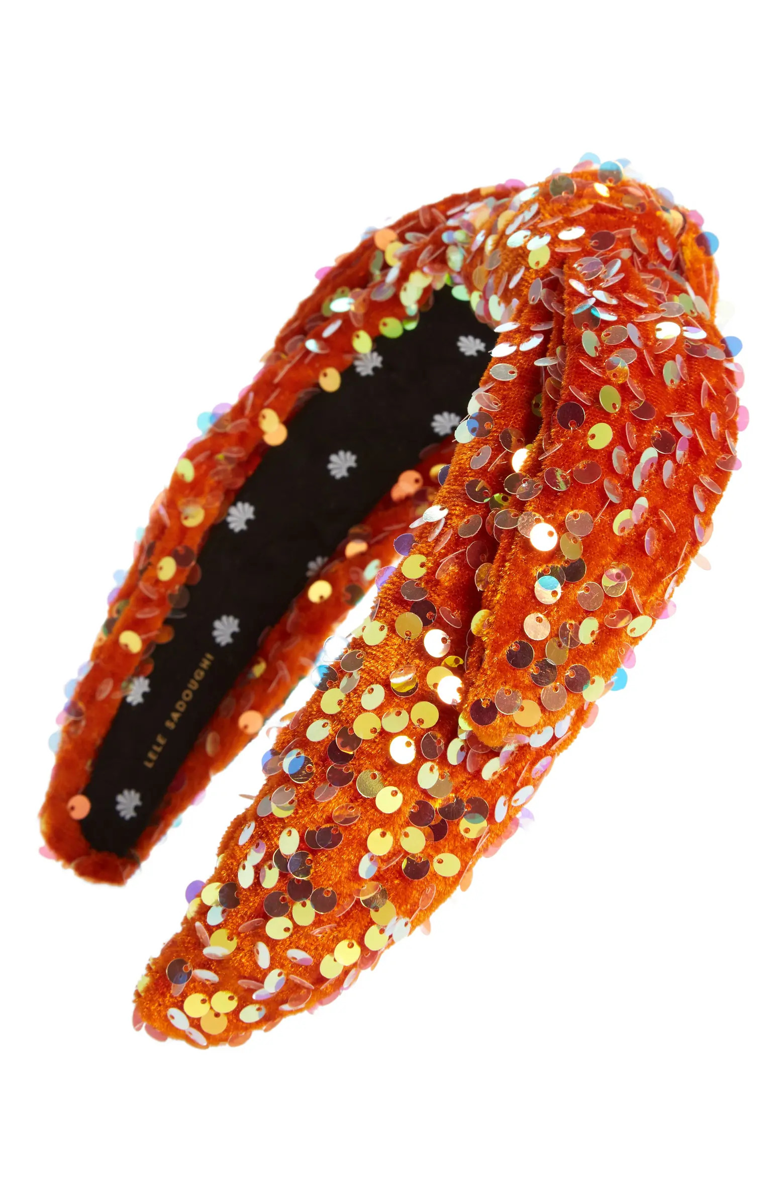 Lele Sadoughi Veronica Sequin Velvet Knotted Headband | Nordstrom | Nordstrom