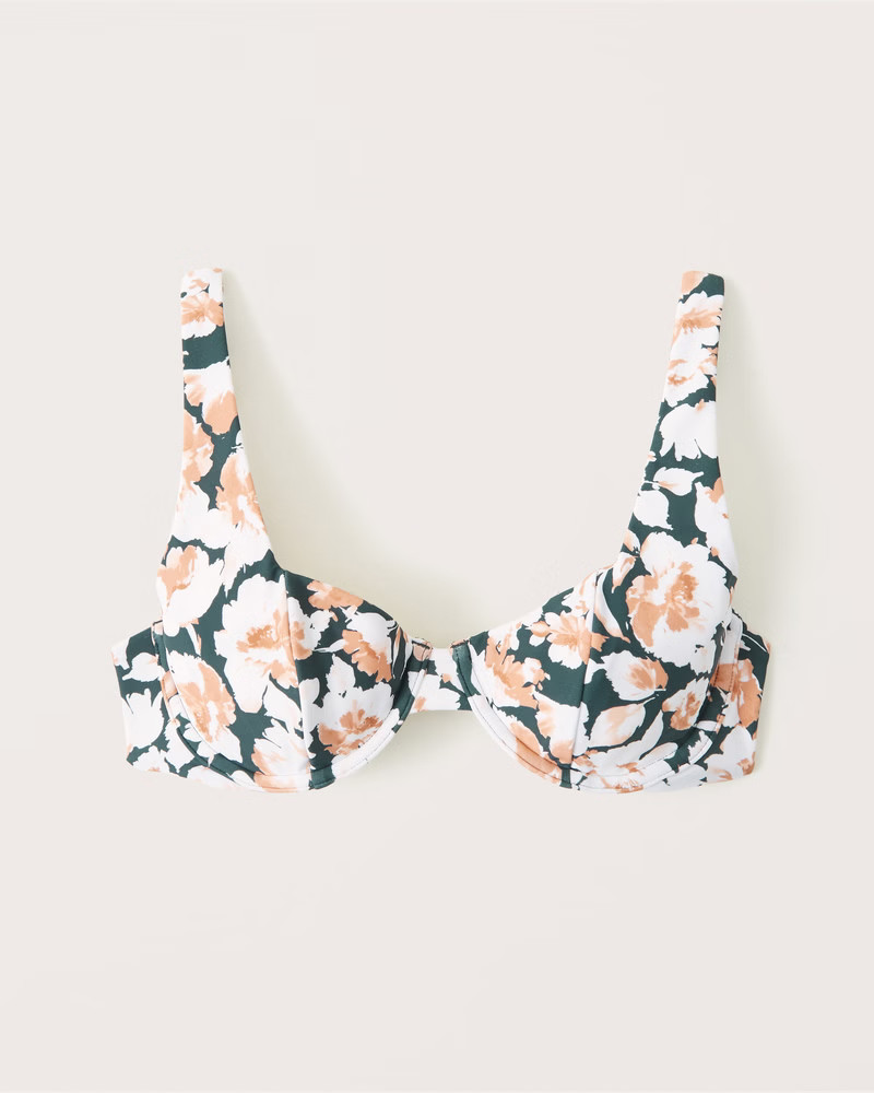 Wide Strap Underwire Bikini Top | Abercrombie & Fitch (US)