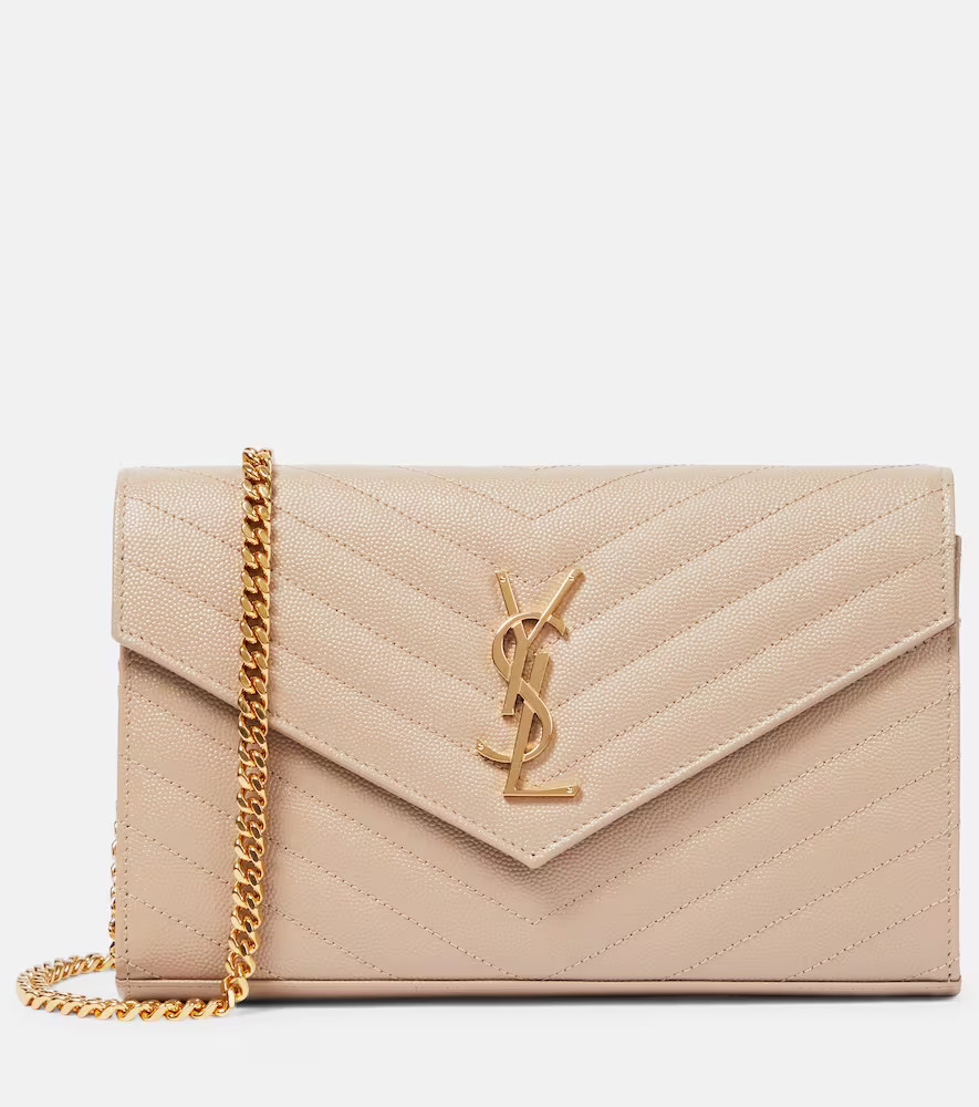 Saint Laurent Cassandre matelassÃ© leather wallet on chain | Mytheresa (US/CA)