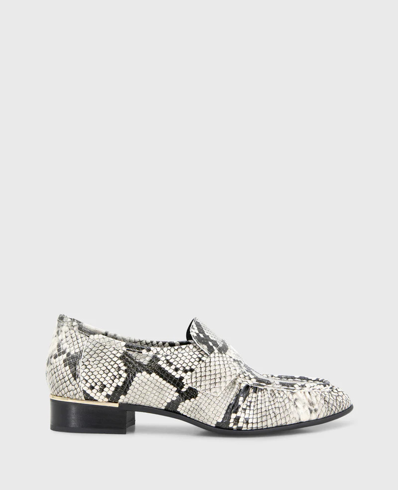 Reece Embossed Snake Penny Loafer | Kenneth Cole