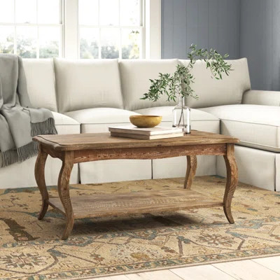 Eastham Solid Wood Coffee Table with Storage | Wayfair North America