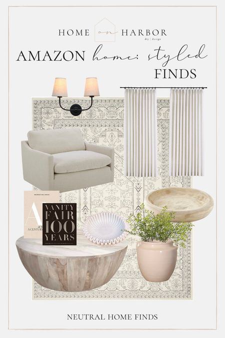Amazon home neutral finds, inspo by Homeonharbor #founditonamazon

#LTKhome