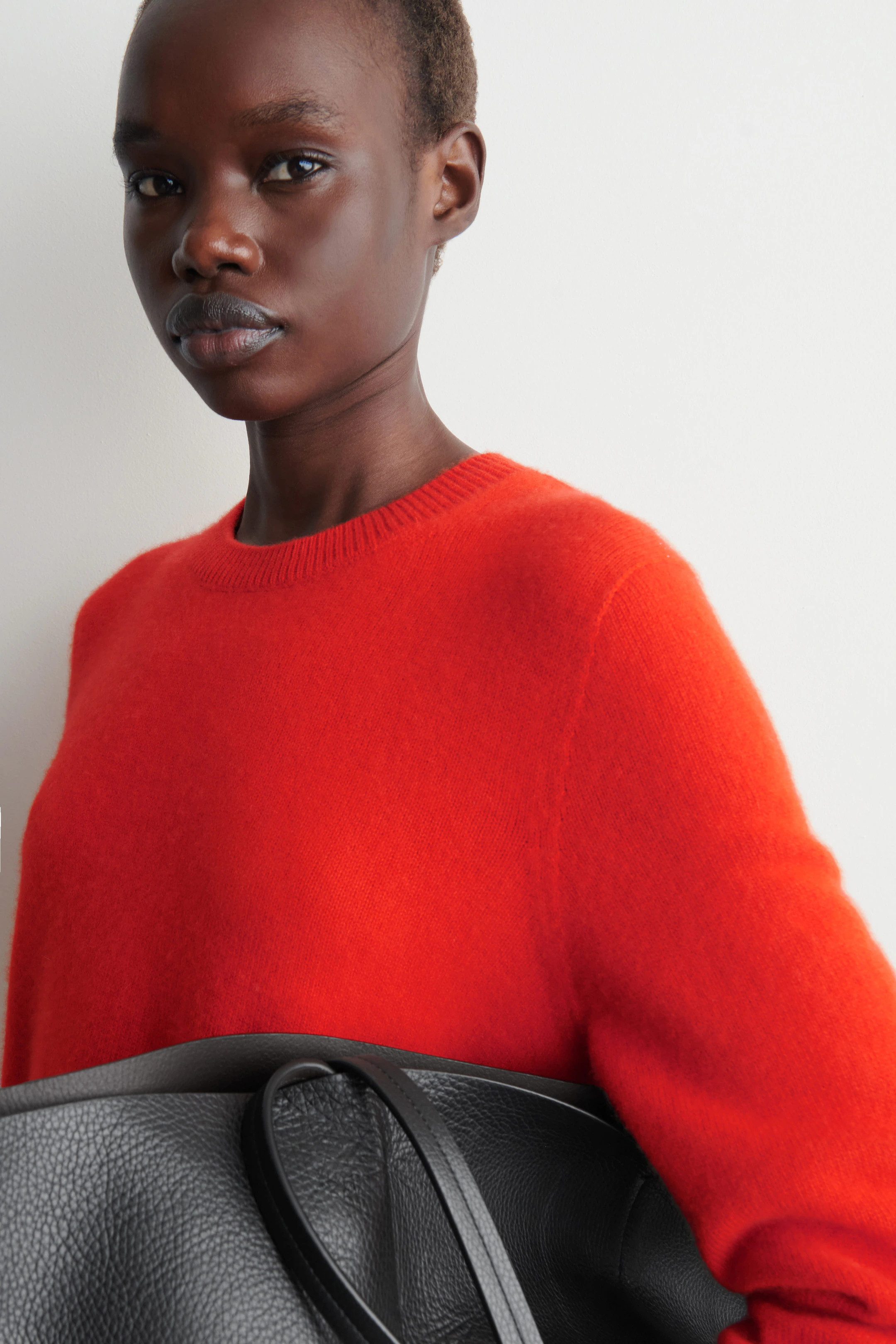 CASHMERE CREW-NECK SWEATER - ORANGE | COS US | COS (US)