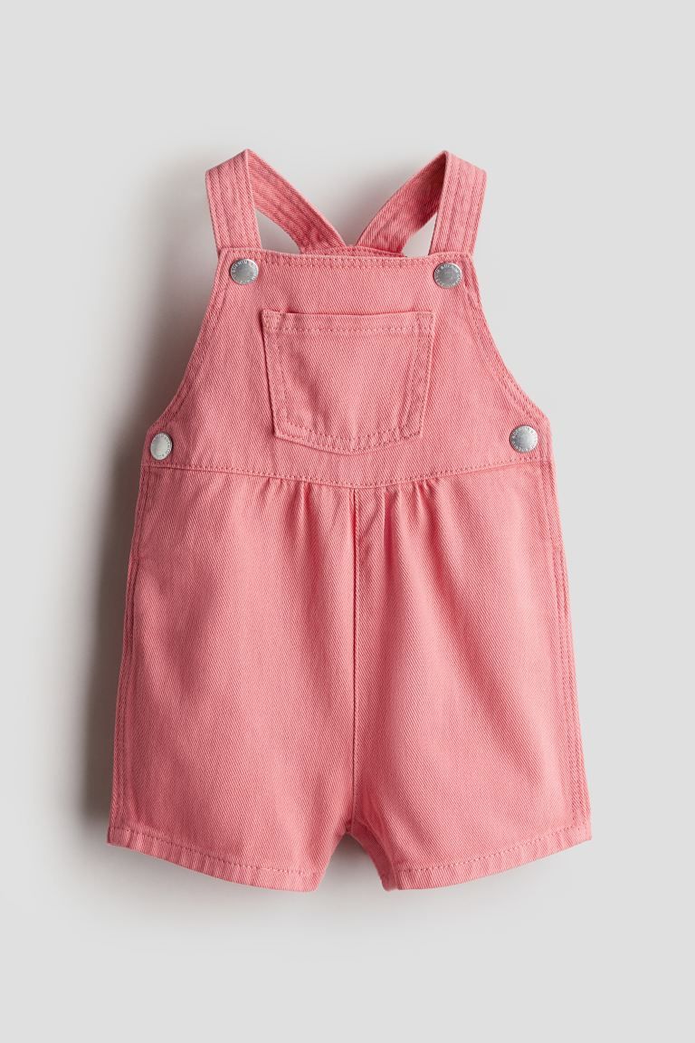 Denim Overall Shorts - Pink - Kids | H&M US | H&M (US + CA)