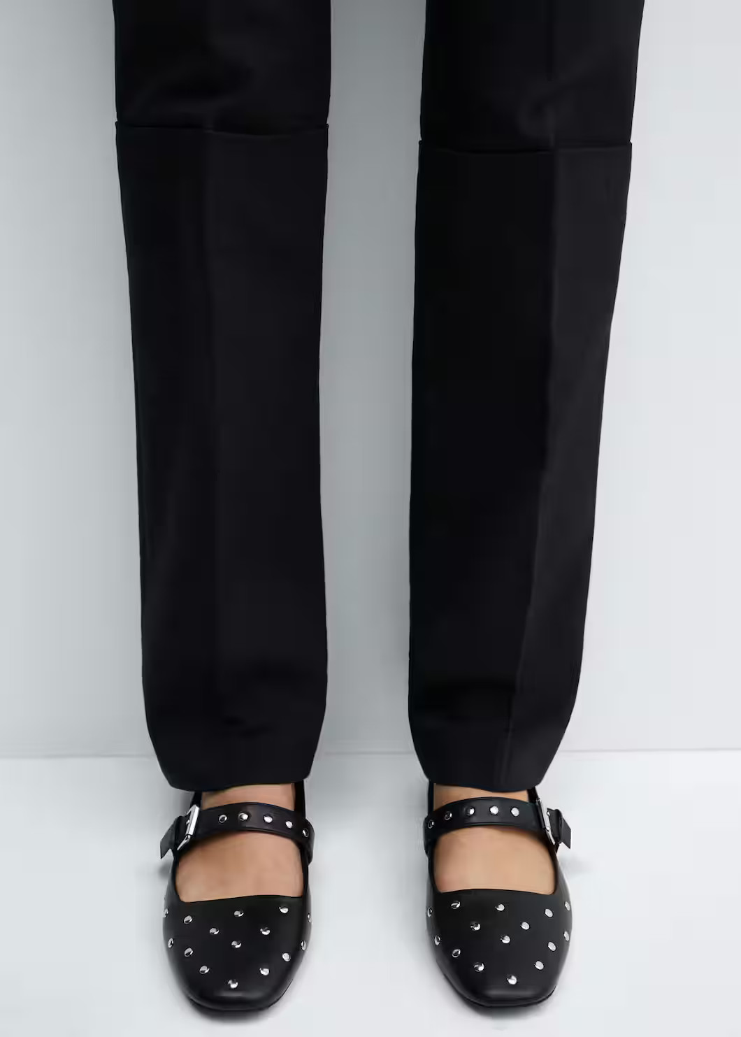 Studded ballerinas -  Women | Mango United Kingdom | MANGO (UK)