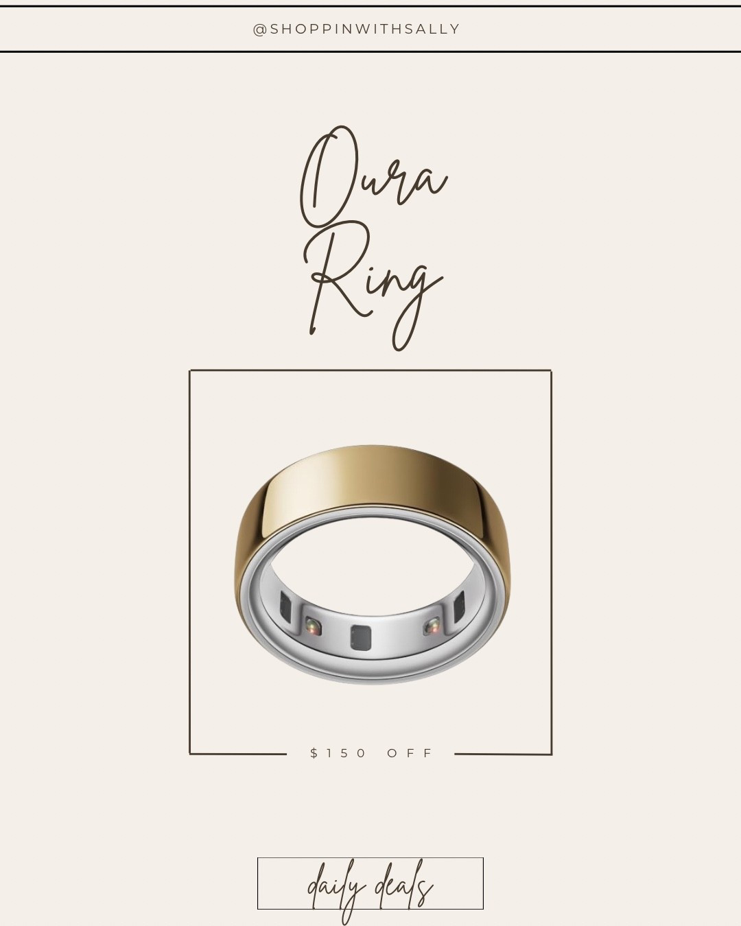 I love my new Oura Ring!!! $150 off!!! 

#LTKHoliday #LTKGiftGuide #LTKCyberWeek