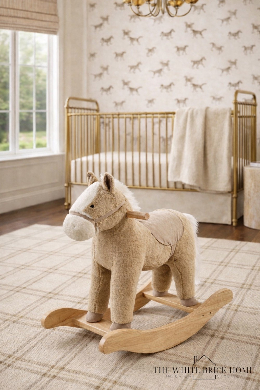 A cozy, heirloom inspired nursery were soft neutrals, water color horse wallpaper, and timeless brass crate the sweetest space to grow. 
🖤🖤
Nursery, nursery decor, nursery design, nursery finds, home decor, home design, neutral nursery, crib, nursery rug, nursery lighting, nursery inspiration, nursery decor finds, nursery bedding, nursery wallpaper, wallpaper, kids wallpaper, horse rocker, baby girl, bay girl nursery, neutral girls nurdery, nursery finds, nursery ideas, nursery inspiration, nursery design for a baby girl, pottery kids 




#LTKHome #LTKBaby #LTKBump