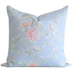 "Chinoiserie Garden" Pillow by Lo Home x Tashi Tsering in Sky | Lo Home by Lauren Haskell Designs