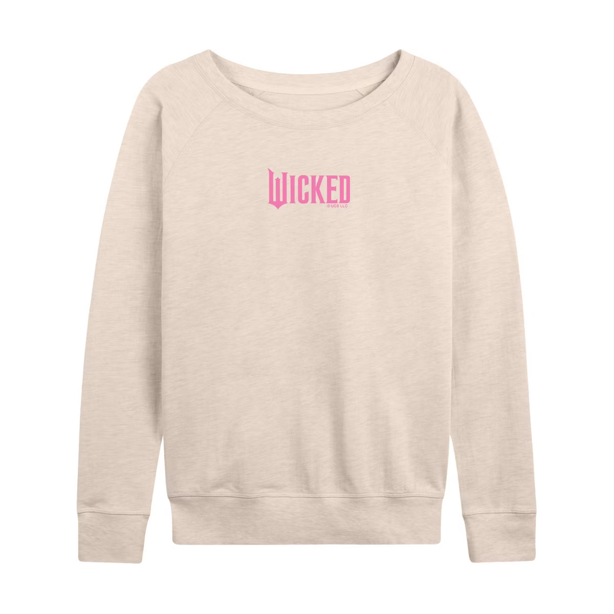 Women's - Wicked - Pink Logo Graphic French Terry Slouchy | Target