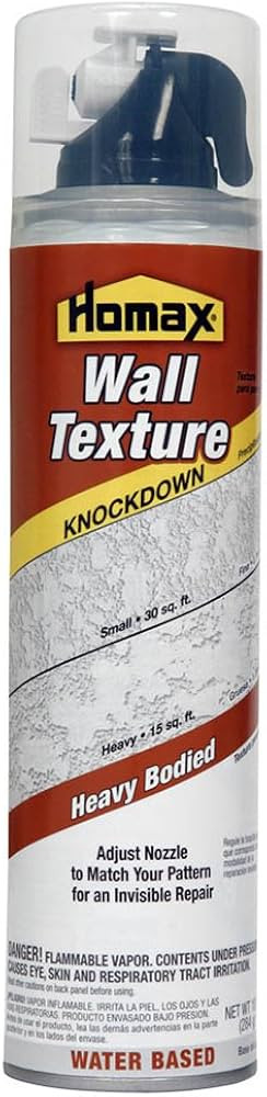 Homax - 41072040600 Aerosol Wall Texture, Knockdown, Water Based,10 oz,Gray/White | Amazon (US)