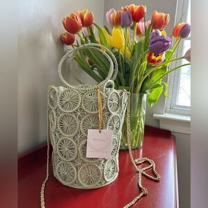 HP🎉❤️House of Harlow 1960 Raffia Woven Bucket Bag | Poshmark